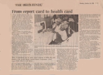 The Hindu -26 October'1998-20 years back